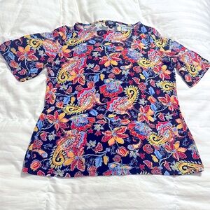 Jones New York - Paisley & Floral S/S Blouse - Small